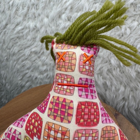Dammit Doll Stress Relief Toy Fabric Whimsical Patchwork Fun 13" - Picture 4 of 7